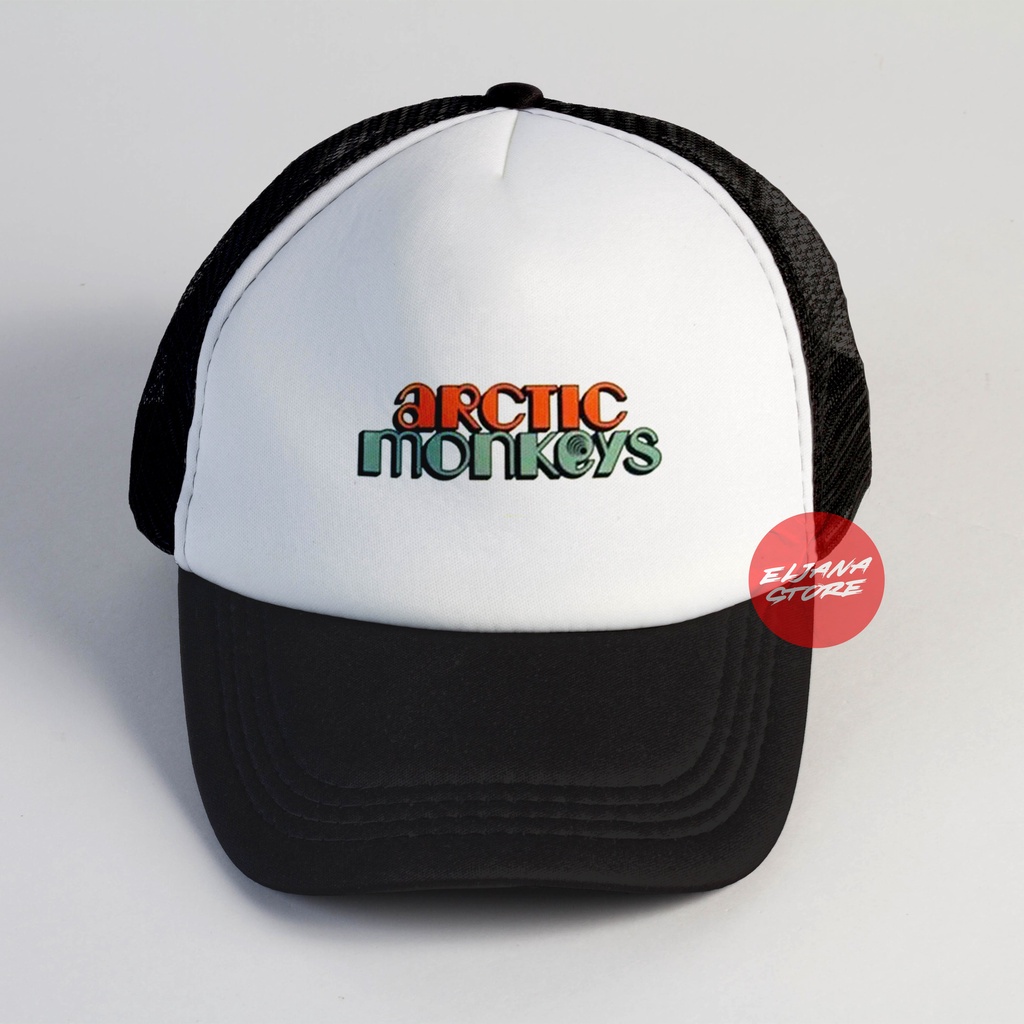 Topi Arctic Monkey / Topi Band / Arctic Monkey / Topi Jaring Distro / Topi Premium / Topi Sablon