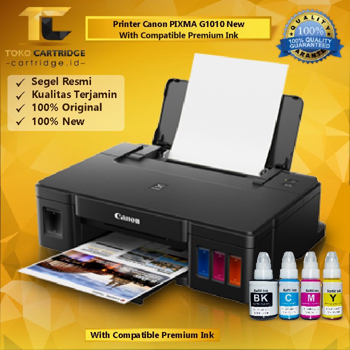 Printer Inkjet Canon PIXMA G1020 / G1010 InkTank system New Original Resmi Penerus G1000 Ink Tank GI-790 790 Infus Pabrik Print Foto Photo Warna