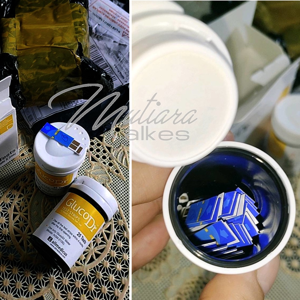 (MUTIARA ALKES) Strip GlucoDr / Gluco Dr Biosensor - Code 8