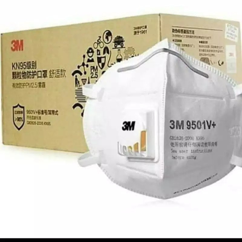 MASKER 3M KN95 9510V+ - PER PCS/BOX