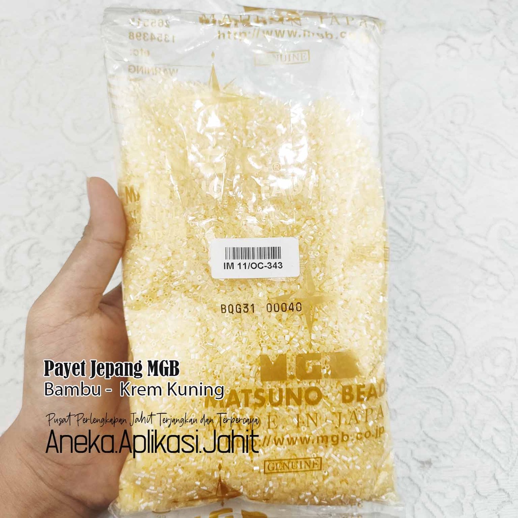 50 GRAM PAYET JEPANG MGB BAMBU / PASIR 343 KREM KUNING