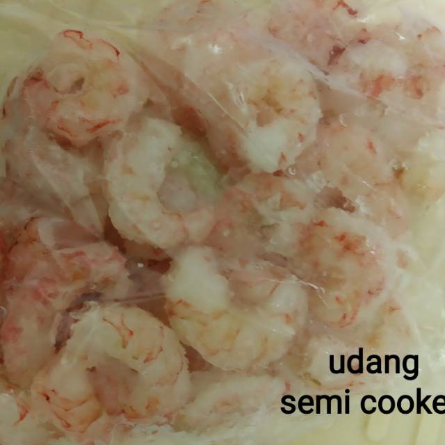 

udang semi cooked