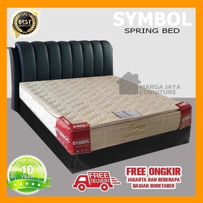 Fachriagro- Set Komplit Fullset Springbed Kasur Matrass Symbol Pillowtop 160