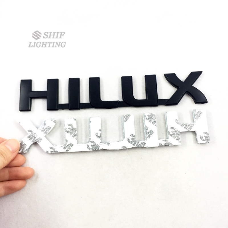 1pc Stiker Emblem Logo HILUX Bahan ABS Krom Untuk Bagasi Belakang Mobil Toyota