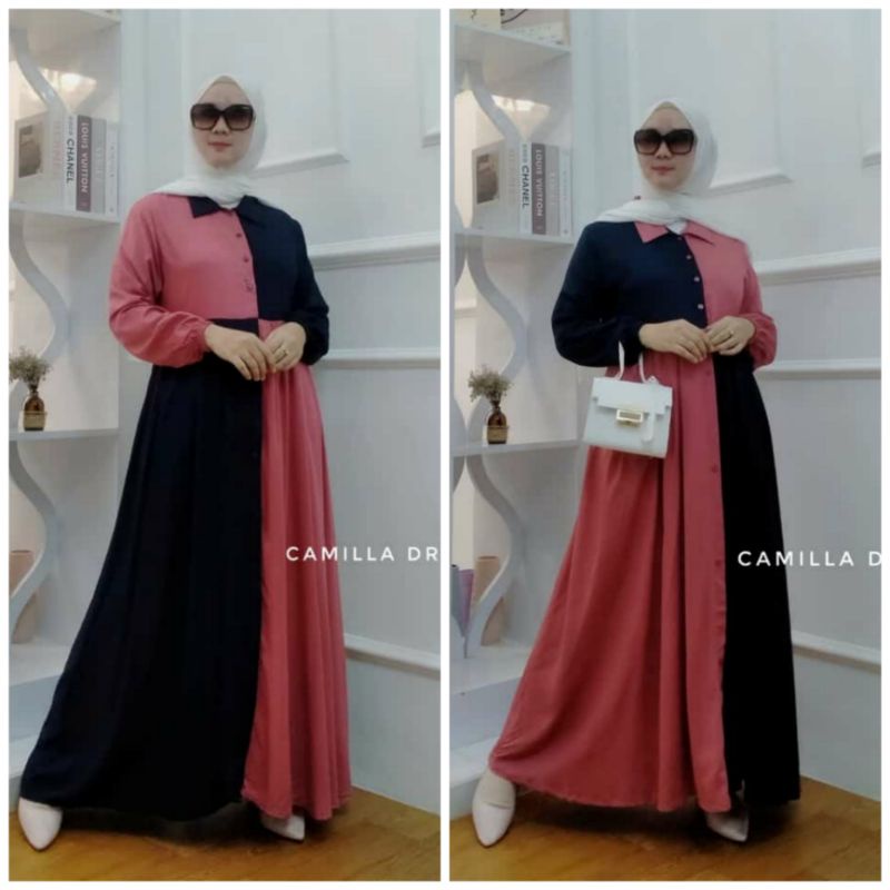 CAMILLA DRESS | GAMIS | DRESS KOMBINASI | MAXI DRESS | GAMIS KOMBINASI