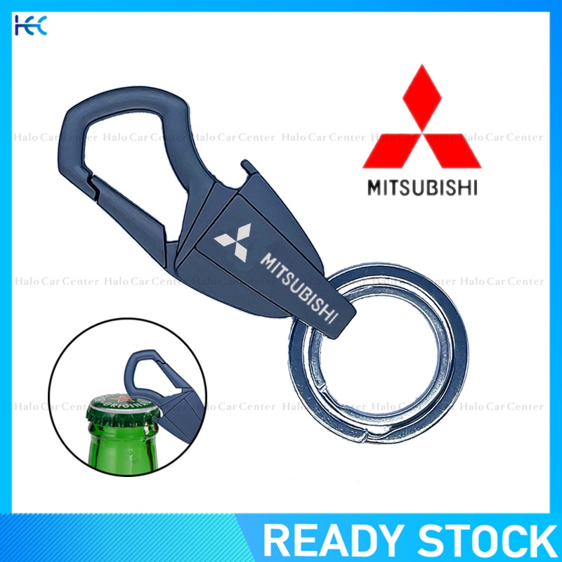 【Bottle Opener Keychain】New Creative Alloy Meta keychain with logo for Mitsubishi