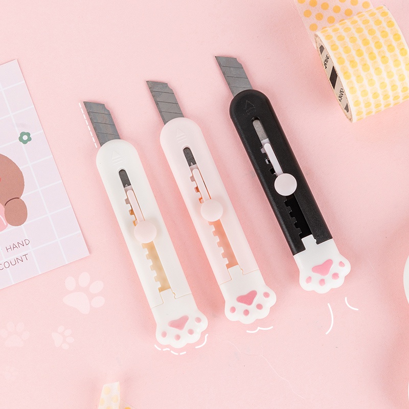 (SNAPCORNER)Cutter Mini Alat Pemotong Kertas Bentuk Telapak Kaki Paw