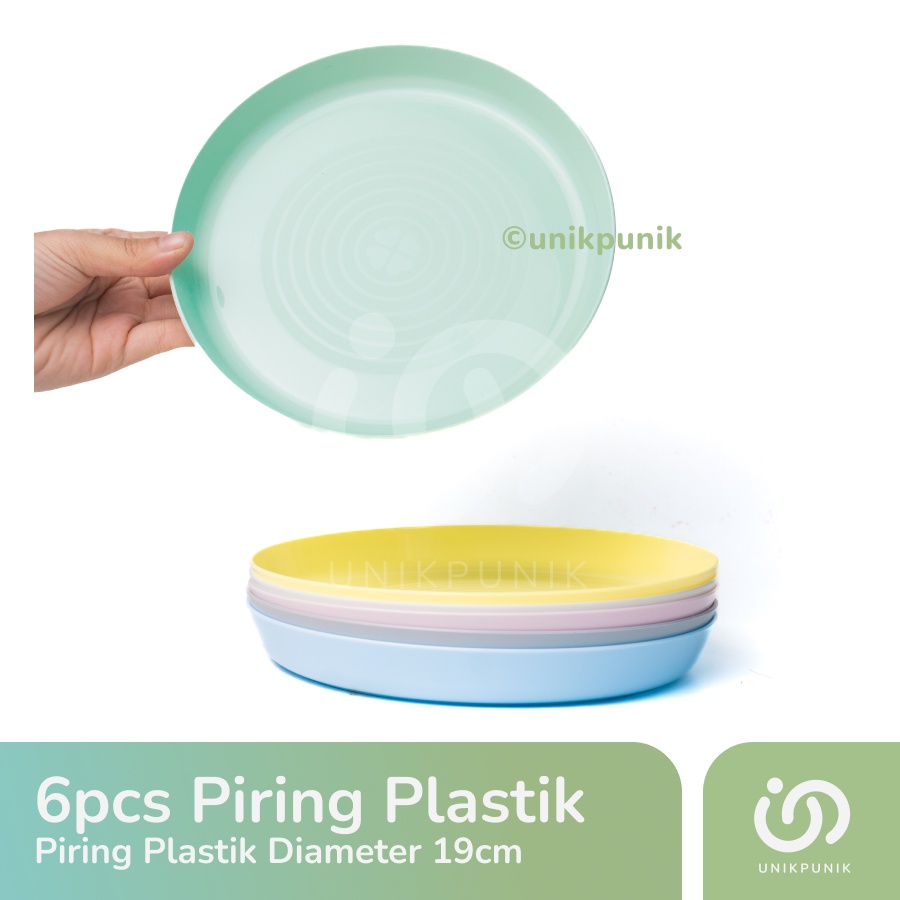 6pcs Piring Plastik /  Piring Anak / Piring Kalas Ikea