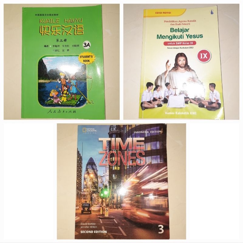 Buku Bekas SMP Kelas 9 IX - Bahasa Mandarin Kuale Hanyu 3A Student's Book, Belajar Mengikuti Yesus A
