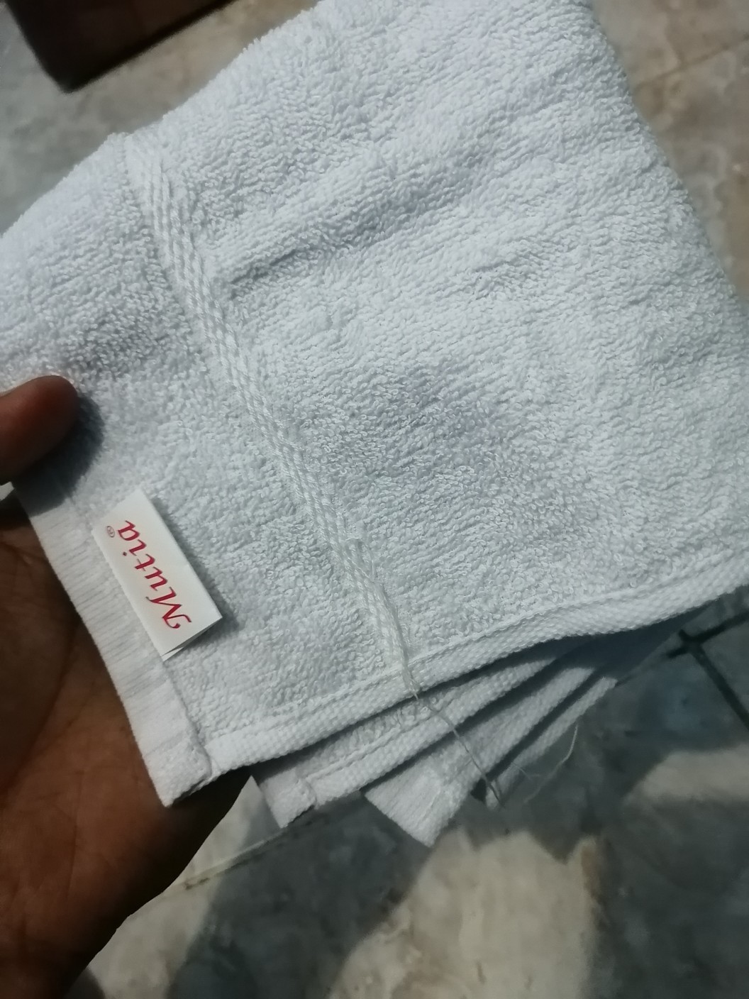 Rc Handuk Saputangan Handuk/washlap Mutia Warna Putih Ukuran 30x30