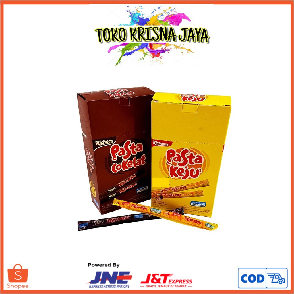 

RICHEEESE NABATI PASTA KEJU | RICHOCO NABATI PASTA COKELAT 1 PACK ISI 30'S X 8GR