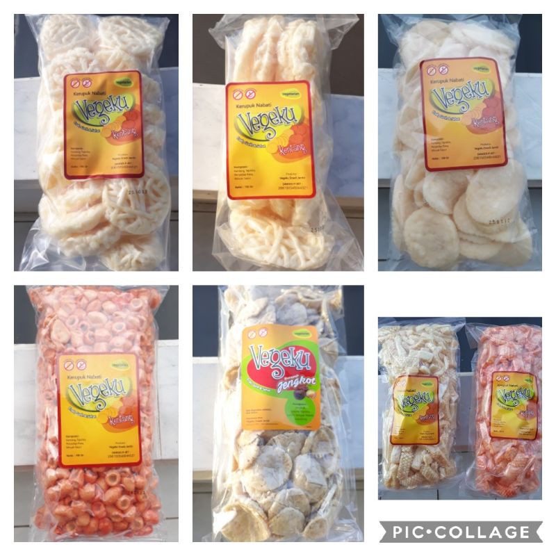 

《Khusus Grab & Gojek》Kerupuk - Krupuk Vegeku Vegetarian & Vegan bbug