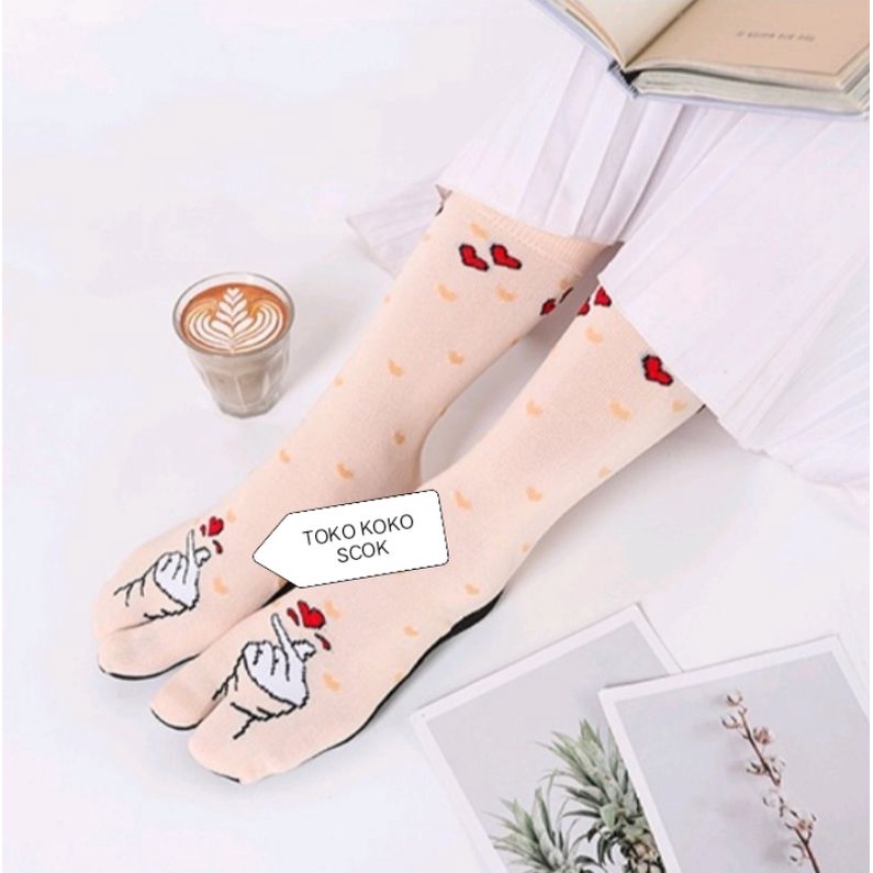 kaos kaki jempol premium motif AISYTERU wanita muslimah dewasa bahan nilon super GREES