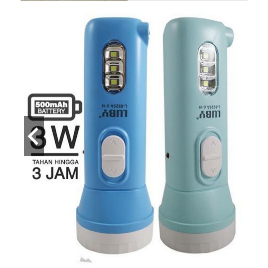 Senter cas kecil mini + emergency Luby L - 8925A