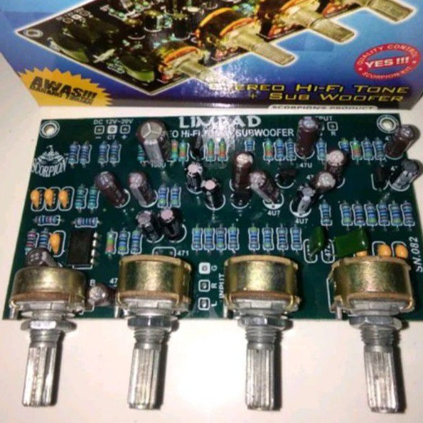 LIMBAD Stereo HI FI Tone Control Plus Subwoofer By Scorpion