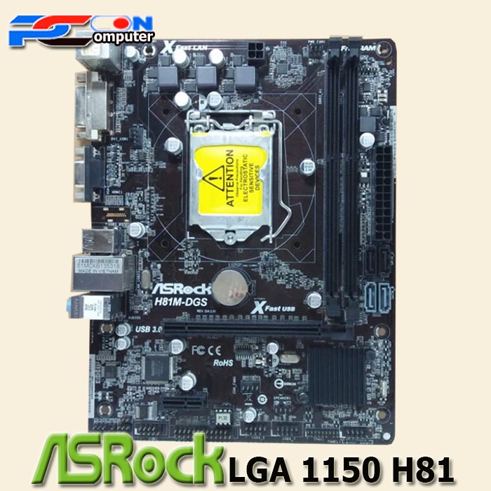 Mainboard Mobo Paket lengkap rakitan tanpa casing 1150 H81 i3Haswell