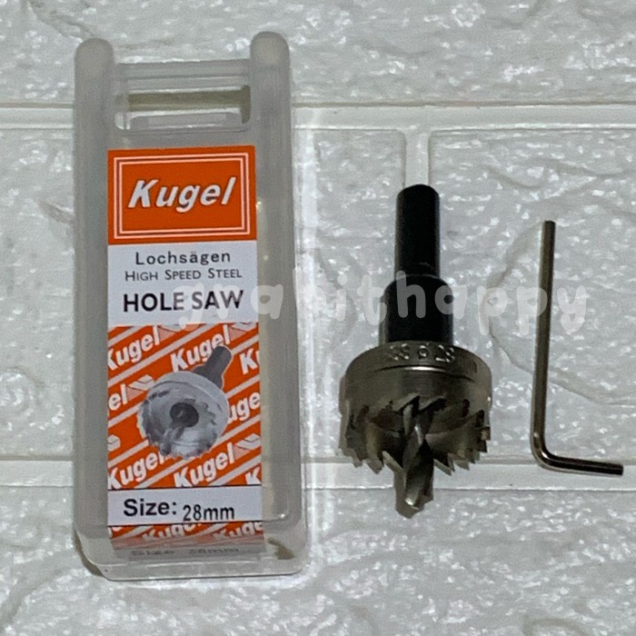 HOLESAW BESI 28MM HSS KUGEL / MATA BOR LUBANG / HOLESAW 28MM - KUGEL