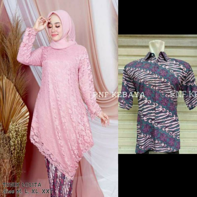 Kebaya Couple / Kebaya Brukat Miring / Kebaya Modern / Kebaya / baju kebaya modern /  kebaya modern 