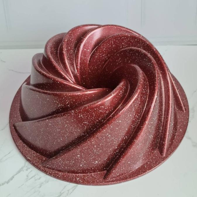 

Cy062 Loyang Kue Coating Bundt Tulban Cake Pan 24 Cm Lengket Rose Gold Againstore3