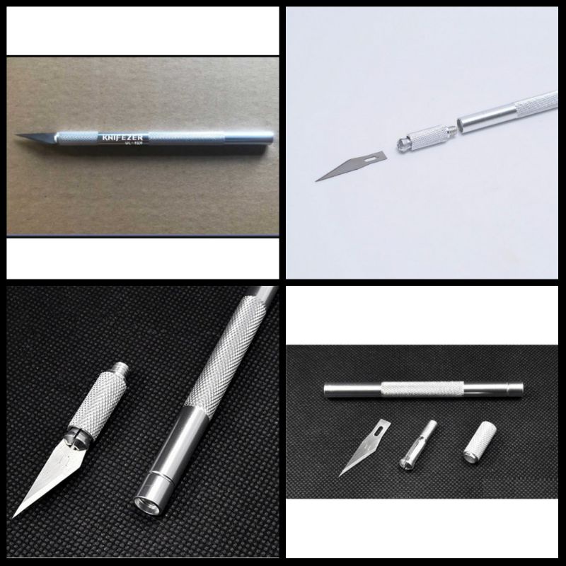 

Pisau Ukir Seni Hobby Crafting Art Knife Metal Handle
