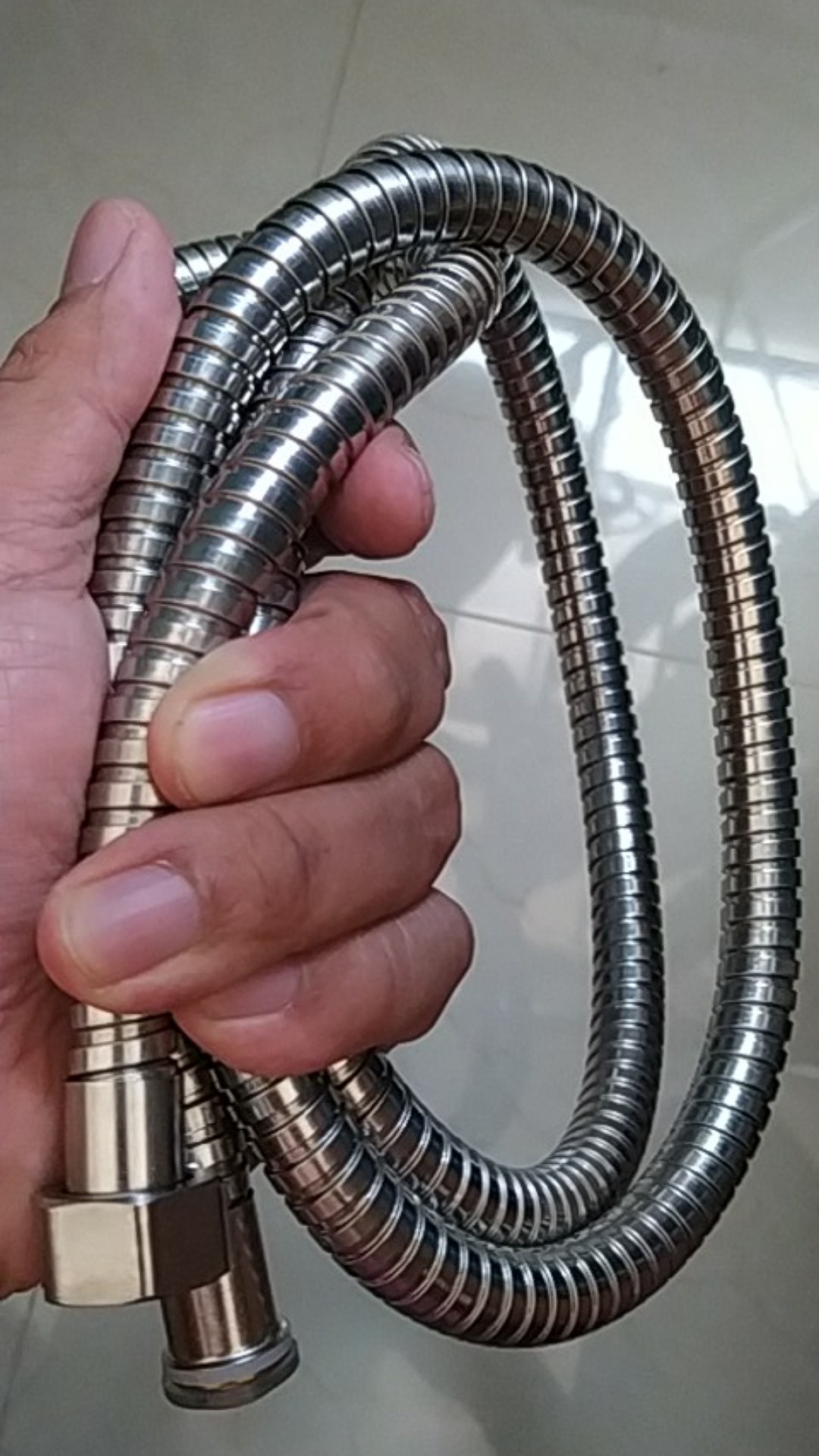 Selang Shower Fleksibel 150cm Chrome / Selang Air Mandi Closet Toilet / Selang Shower Mandi