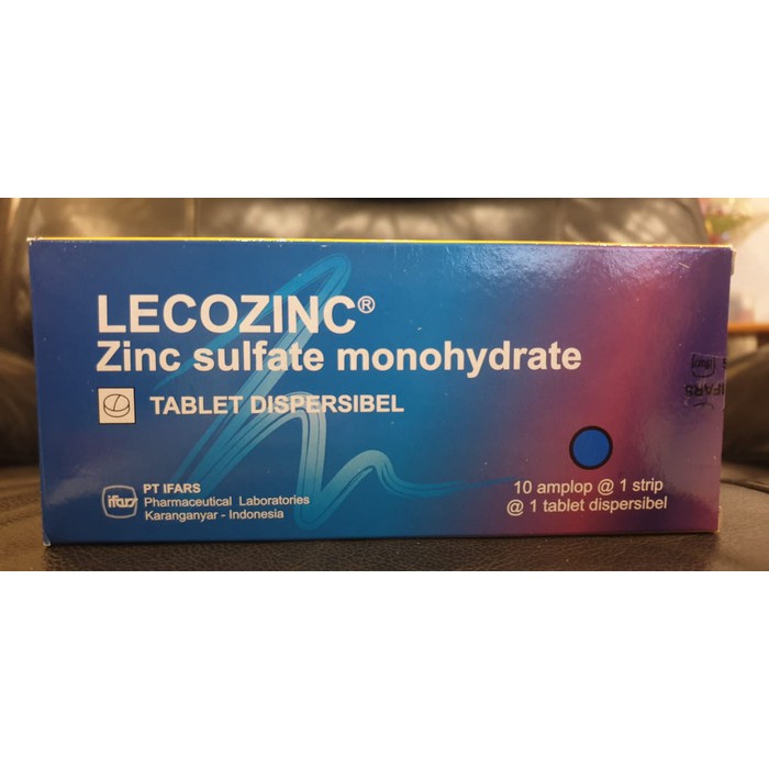 Lecozinc : zinc 20mg. Tablet dispersible. Bagus diminum dengan Vit C Promo Murah