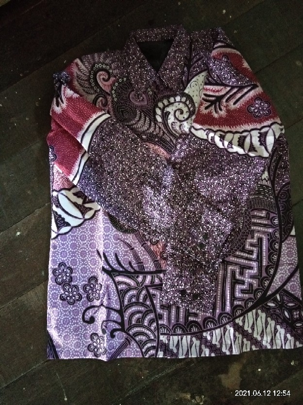 Minoelya Ungu Kemeja Batik Pria Full Furing Reguler Fit C001