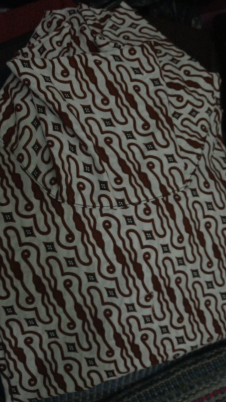 Tunic Santika Black Jumbo Tunik Batik Cantik Seragam Batik Big Size Besar