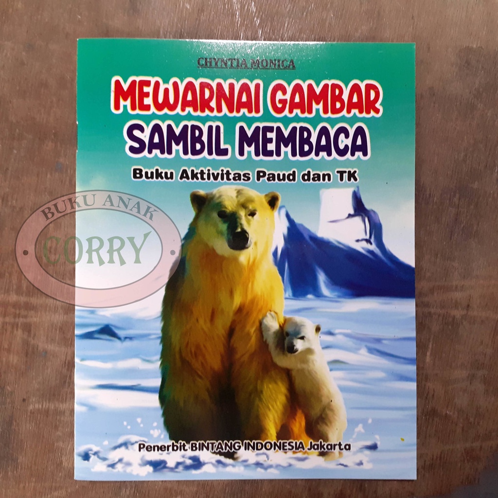 Buku Belajar Anak Mewarnai Gambar Sambil Membaca PAUD TK Edukasi Murah