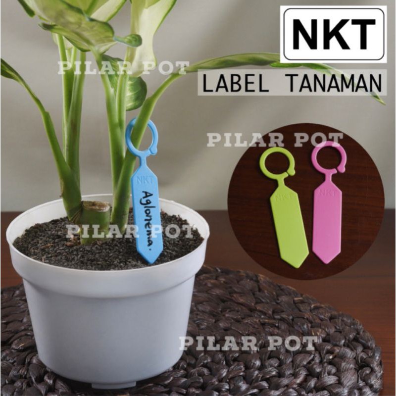 

label tag tanaman nkt warna warni name tag bahan tebal - satuan