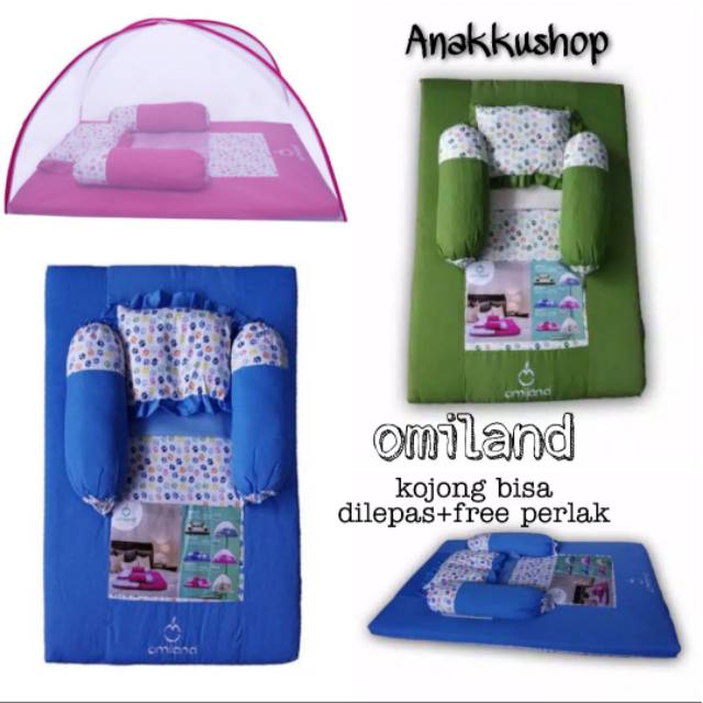 Kasur Bayi Busa Merek Omiland (kasur + kojong + perlak) Forest Series OBK5220