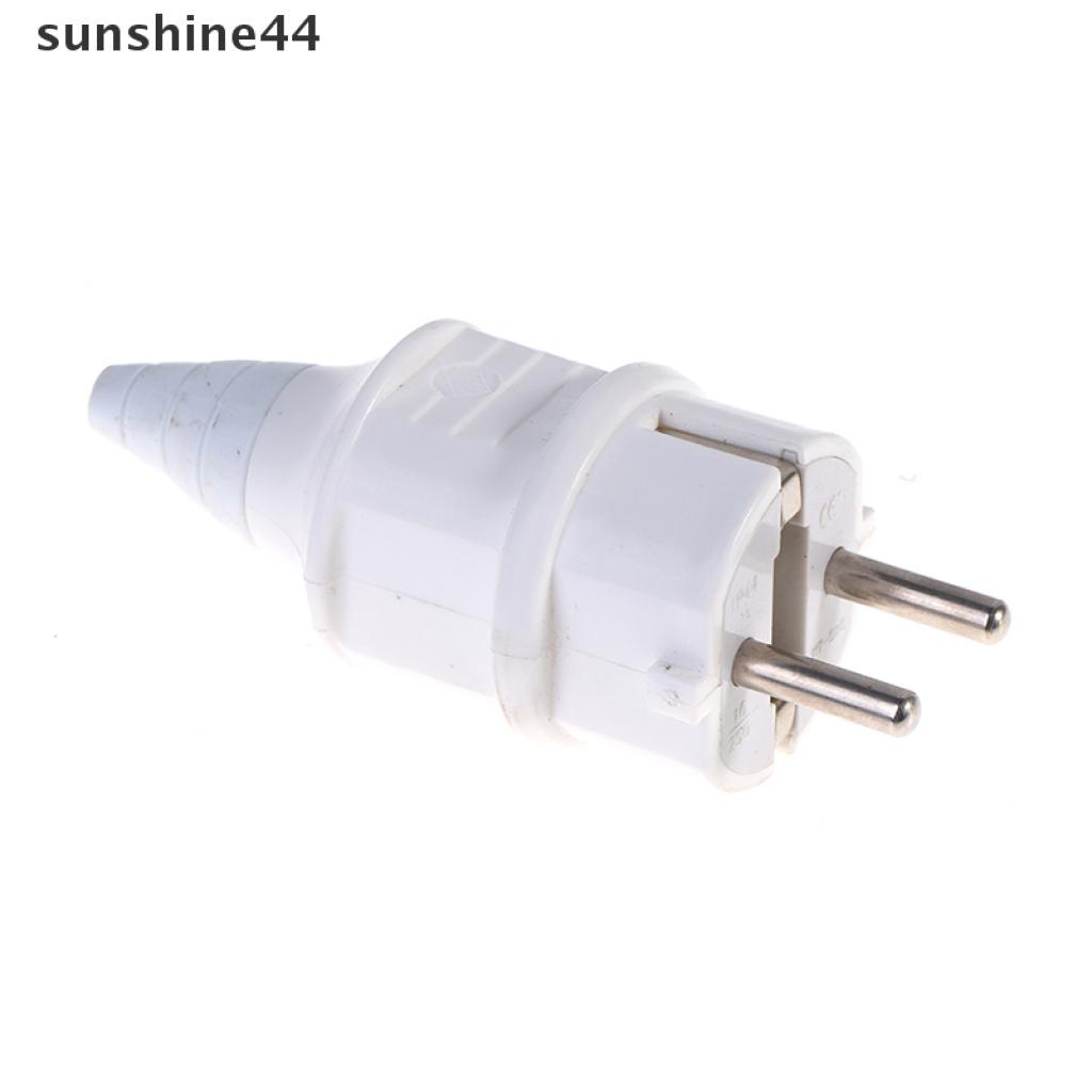 Sunshine socket Plug EU Bahan Tembaga Anti Air Untuk Industri