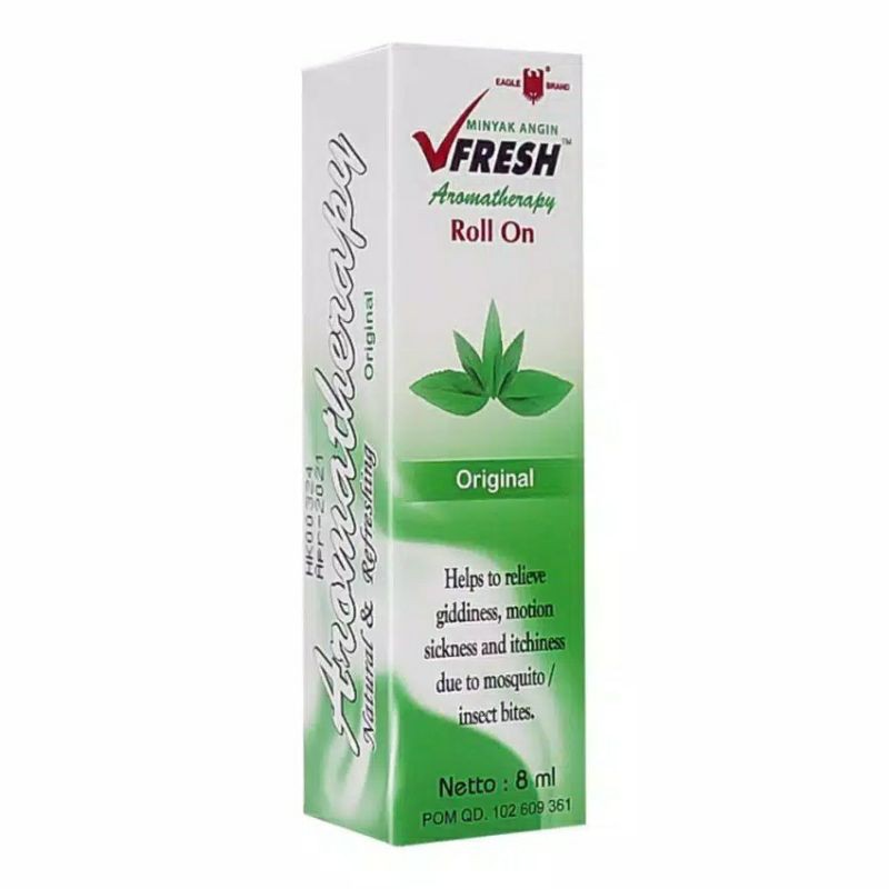 Minyak Angin V fresh Aromaterapi Roll on 8 ml