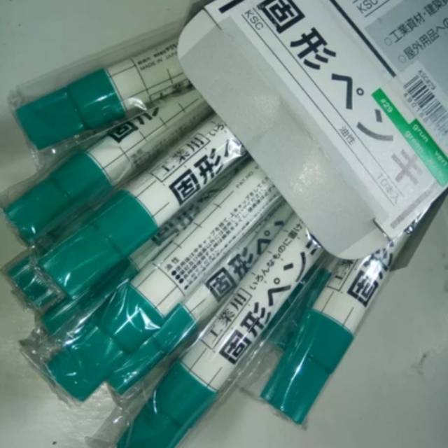 

Solid Steel MARKER SAKURA Green - Spidol Penanda Besi Permanen Hijau Sakura Color Made In Japan
