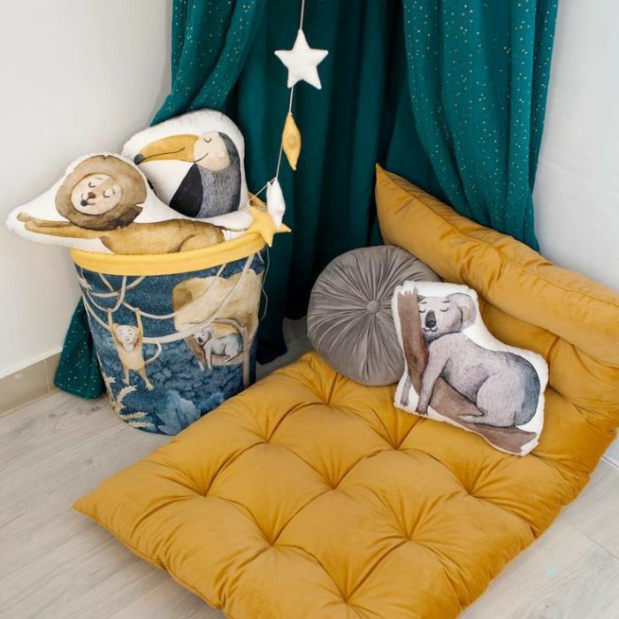 Sofa-Bantal- Bantal Duduk Kursi / Bantal Duduk Panjang / Bantal Duduk Besar - Flower Garden, 100 X