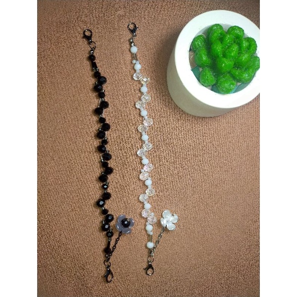 KONEKTOR MASKER CRYSTAL STRAP 2 IN 1 RANTAI CRYSTAL CUSTOM NAMA