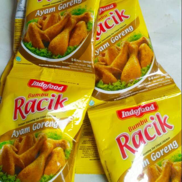 Bumbu racik indofood kemasan renceng