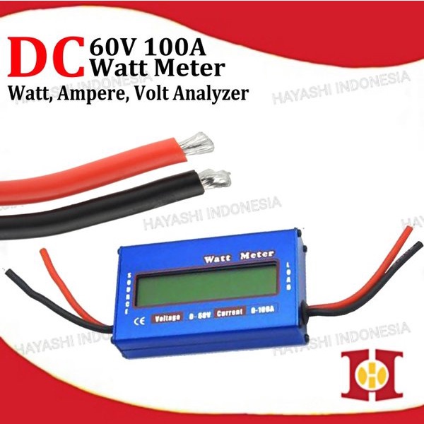 Watt Volt Amper Meter DC 60V 100A Lipo Battery Analyzer Solar Panel