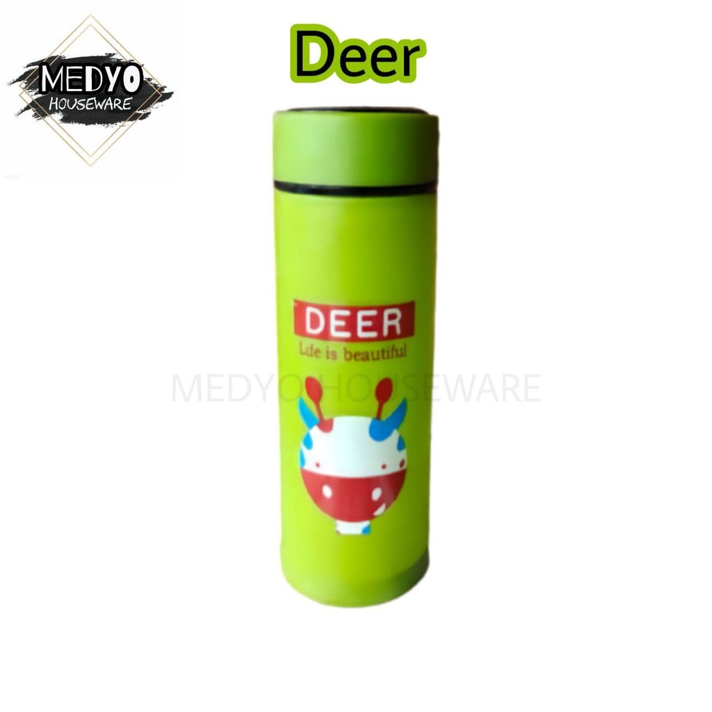 Botol Minum Kaca Termos Kaca Botol Air Unik Motif Animal 450ml-5