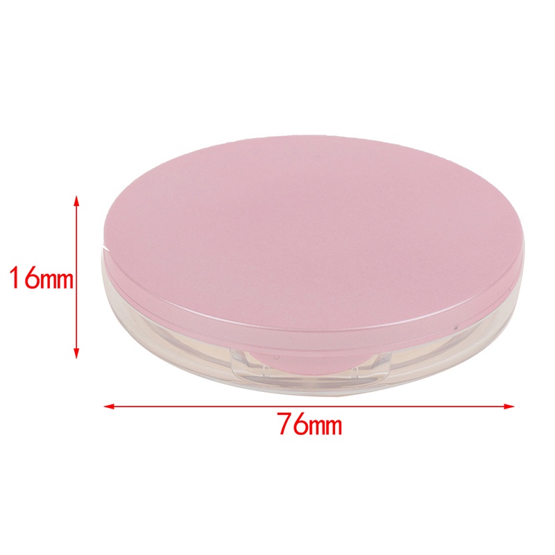 Kotak Jar Container Kosong Portable Dengan Cermin Puff Untuk Makeup