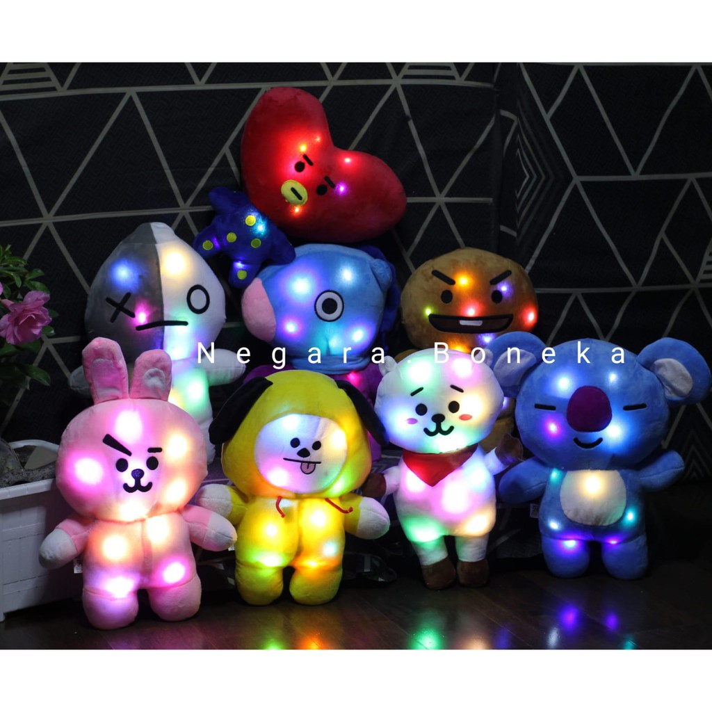 Boneka Led Bisa Nyala Boneka Karakter Lucu Imut bahan Plush