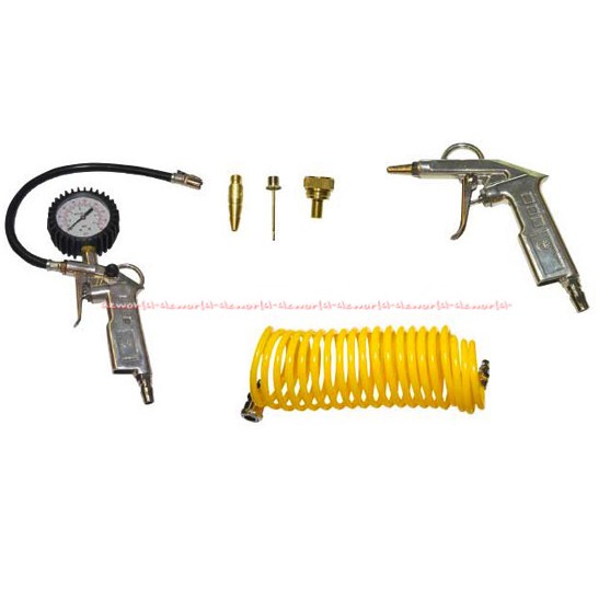 Krisbow Air Tools Kit Isi 6pcs Alat Pompa Angin Ban Untuk Cat Mobil Kris Airtools Model Semprot Spray