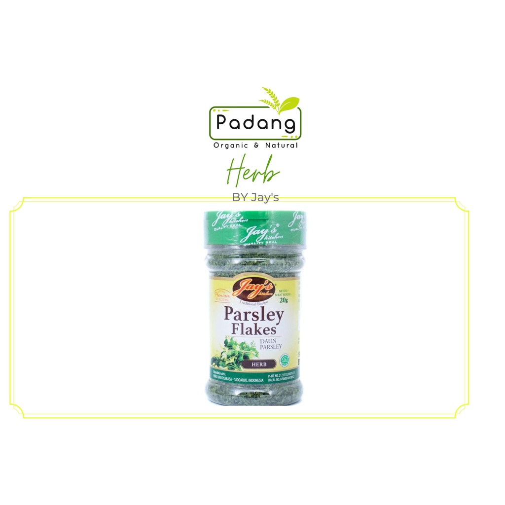 

Jays - Parsley Flakes (20gr)-Oregano Leaves(25gr)