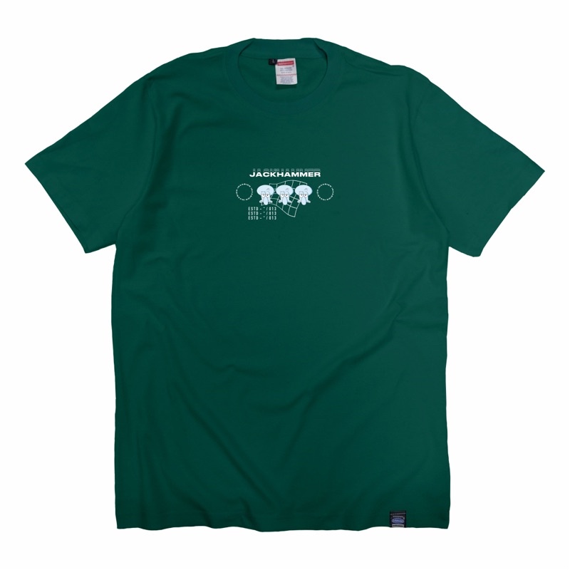 Jackhammer Tees Squid Delegation Green