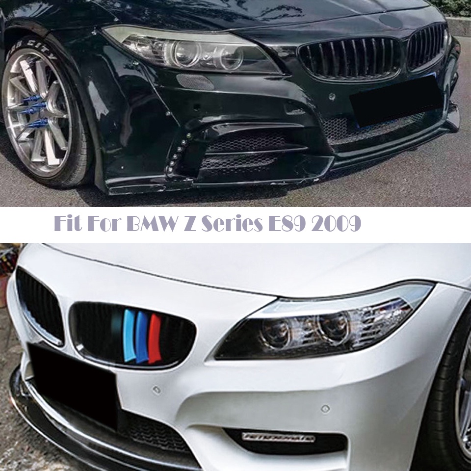 1 Set Kidney Grill Bumper Depan Warna Hitam Untuk BMW E89 Z4 09-1 Roadster M Sport Power Performance