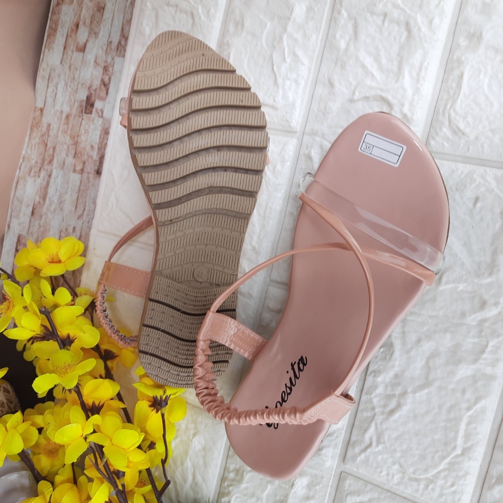 mandirishoesstore-SEPATU SANDAL PESTA 6 7 8 TAHUN UK 26-30 JELLY SILANG KAY09