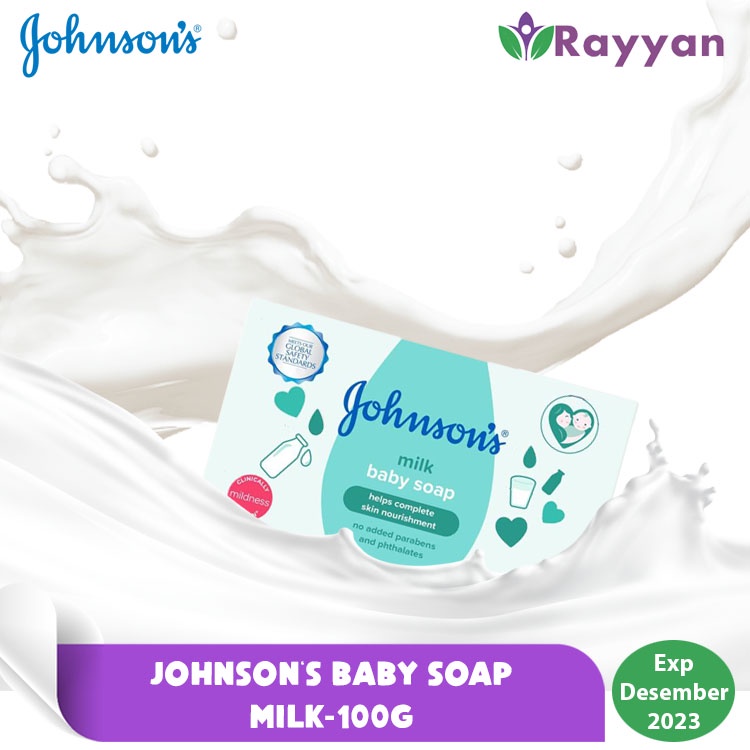 Johnson's Baby Soap Milk 100 G Lembut dan Wangi  | Sabun Bayi Johnson's| Sabun Bayi Lembut dan Wangi|Perlengkapan mandi bayi