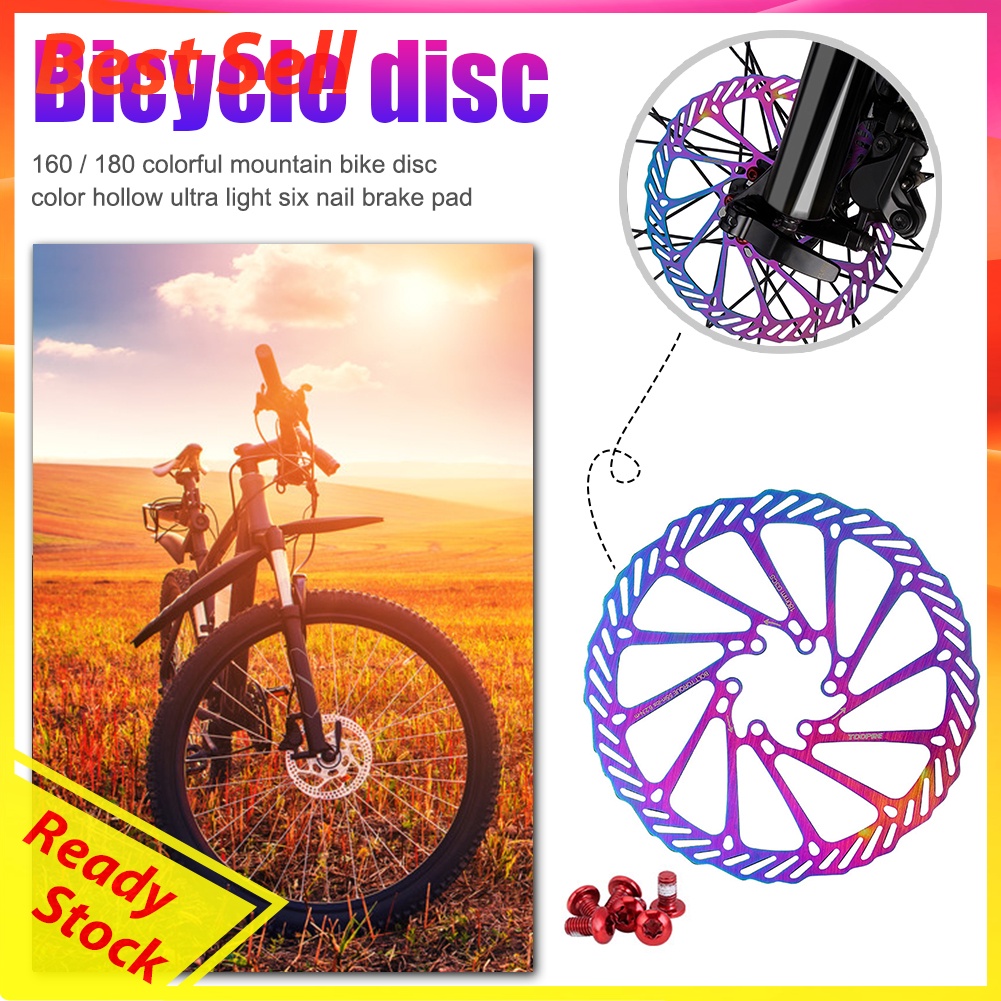 160/180mm Stainless Steel MTB Dazzling Brake Disc Ultralight Bicycle Parts