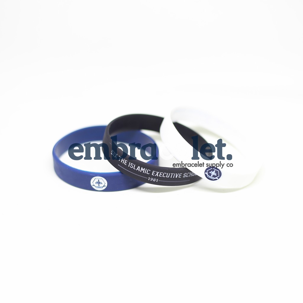 GELANG SILICONE CUSTOM IMPORT (100PCS) (TULISAN MASUK, BERWARNA)