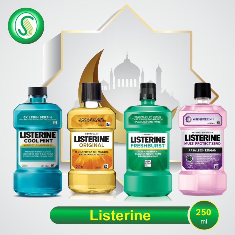 Listerine Obat Kumur Penghilang Bau Mulut 250ml